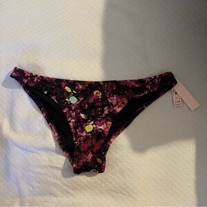 Victoria’s Secret Floral Bathing Suit Bottoms Size Large NWT